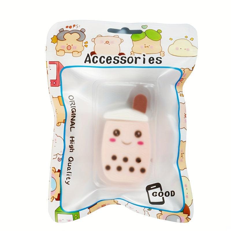 Cartoon Powder Puff Milk Tea Makeup Puff Soft Cosmetic Sponge