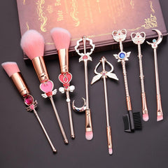 8pcs Anime Makeup Brush Set for Beauty Enthusiasts