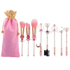 8pcs Anime Makeup Brush Set for Beauty Enthusiasts