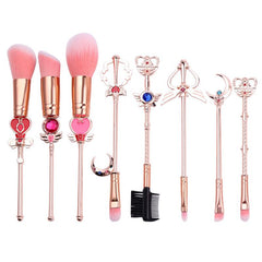 8pcs Anime Makeup Brush Set for Beauty Enthusiasts
