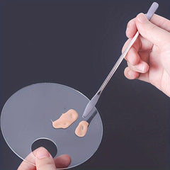 Acrylic Makeup Palette with Spatula for Mixing and Applying