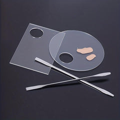 Acrylic Makeup Palette with Spatula for Mixing and Applying