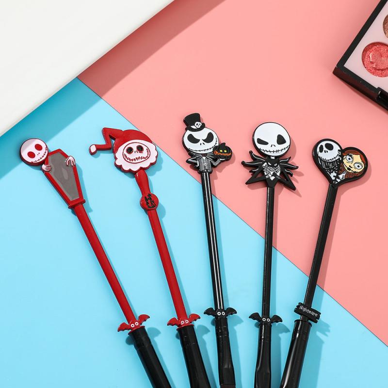 5pcs Christmas Makeup Brush Set With Pouch