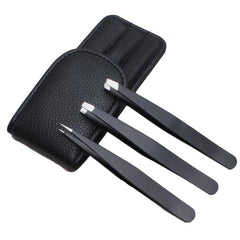 3pcs Stainless Steel Tweezers for Hair Removal Pink