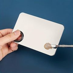 Stainless Steel Makeup Palette and Spatula Set