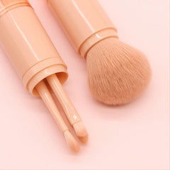 4-In-1 Makeup Brush Kit Highlight Brushes Portable Travel Mini Powder Brush