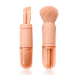 4-In-1 Makeup Brush Kit Highlight Brushes Portable Travel Mini Powder Brush
