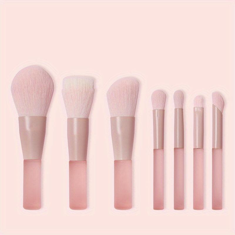 7pcs Mini Makeup Brush Set with Storage Bag for Traveling