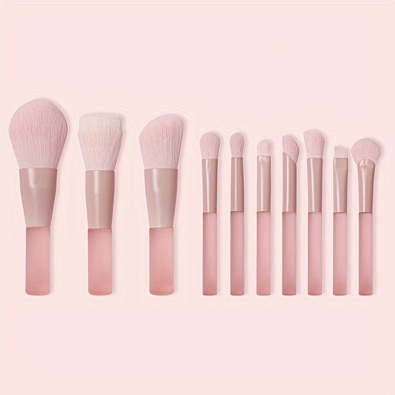 7pcs Mini Makeup Brush Set with Storage Bag for Traveling
