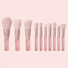 7pcs Mini Makeup Brush Set with Storage Bag for Traveling