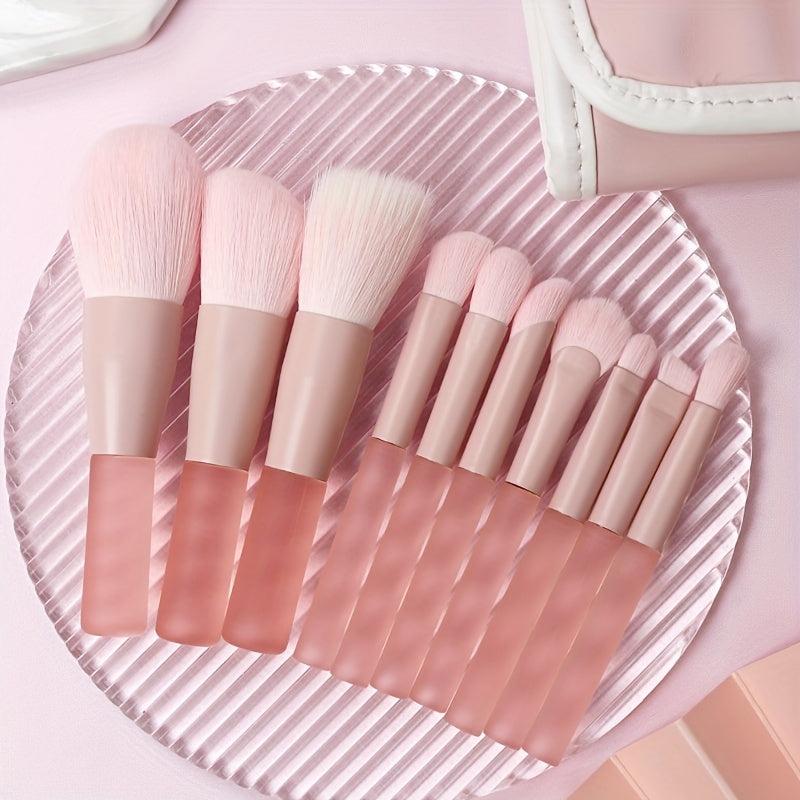 7pcs Mini Makeup Brush Set with Storage Bag for Traveling