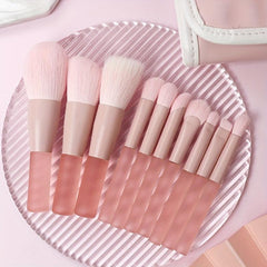 7pcs Mini Makeup Brush Set with Storage Bag for Traveling