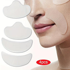 4Pcs Silicone Face Lifting Patch Forehead Wrinkle Sticker
