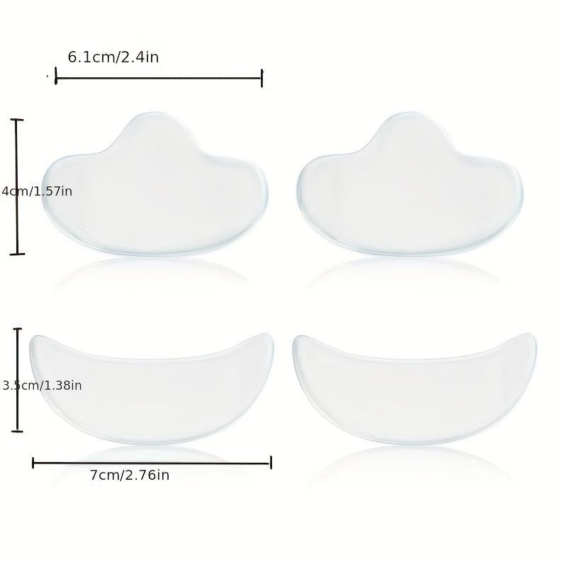 4Pcs Silicone Face Lifting Patch Forehead Wrinkle Sticker