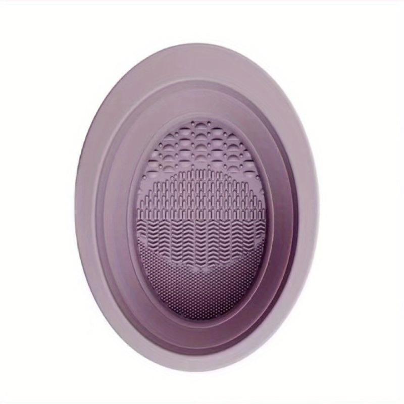 Silicone Makeup Brush Cleaner Bowl Collapsible Cosmetics Foundation Cleaner