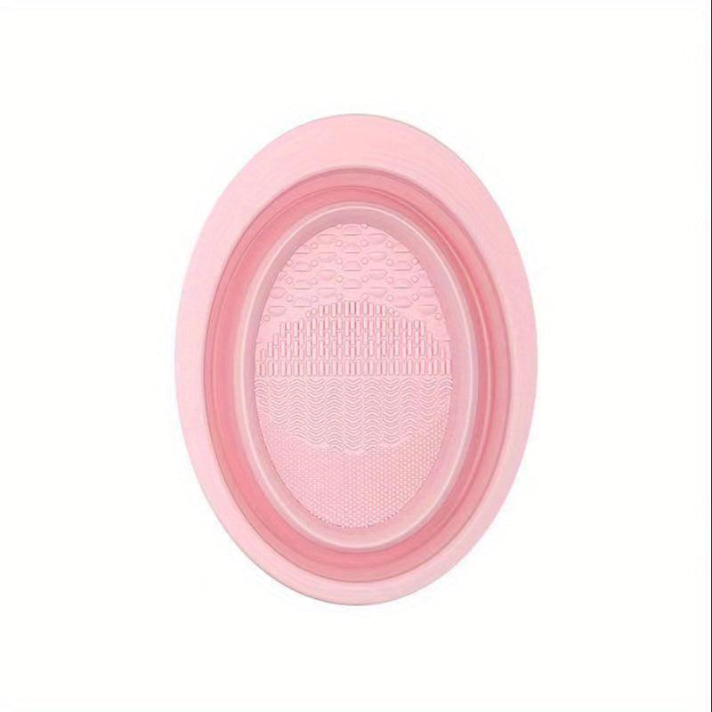 Silicone Makeup Brush Cleaner Bowl Collapsible Cosmetics Foundation Cleaner