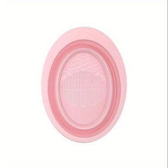 Silicone Makeup Brush Cleaner Bowl Collapsible Cosmetics Foundation Cleaner
