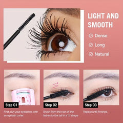 Waterproof Lengthening Volumizing Mascara - Smudge Proof Long Lasting