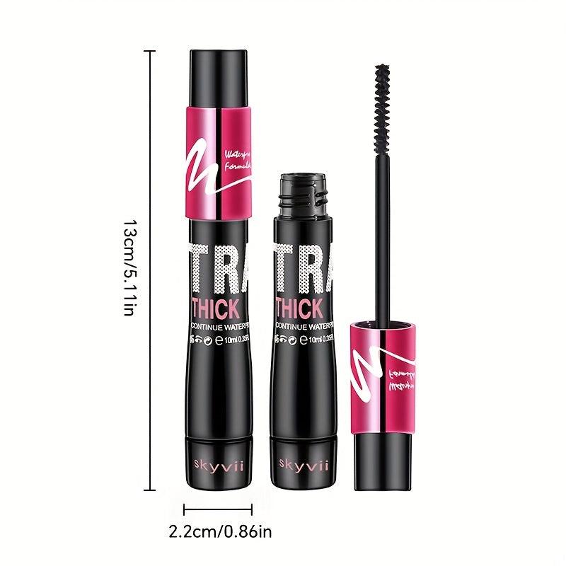 Waterproof Lengthening Volumizing Mascara - Smudge Proof Long Lasting