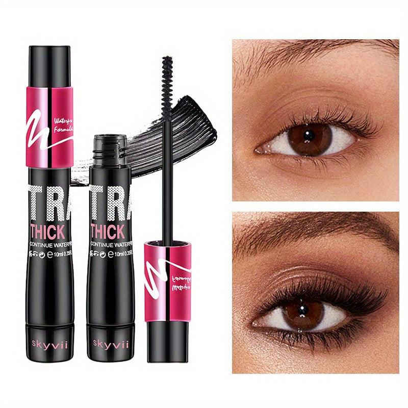 Waterproof Lengthening Volumizing Mascara - Smudge Proof Long Lasting