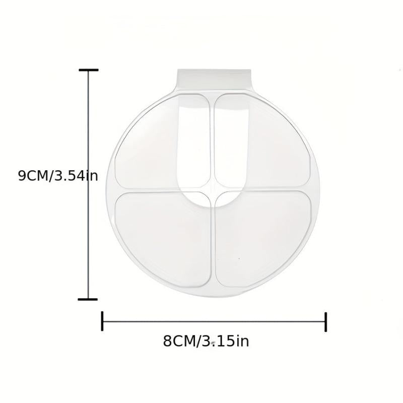 2PCS Makeup Mixing Palette With Spatula Transparent Acrylic Cosmetic Palette