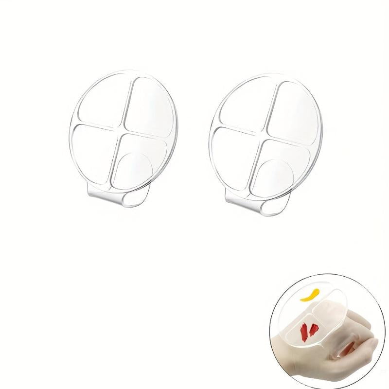 2PCS Makeup Mixing Palette With Spatula Transparent Acrylic Cosmetic Palette