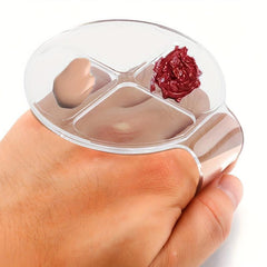 2PCS Makeup Mixing Palette With Spatula Transparent Acrylic Cosmetic Palette