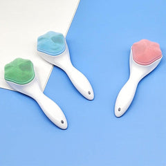Silicone Face Scrubber Exfoliating Brush Cat Paw Shape