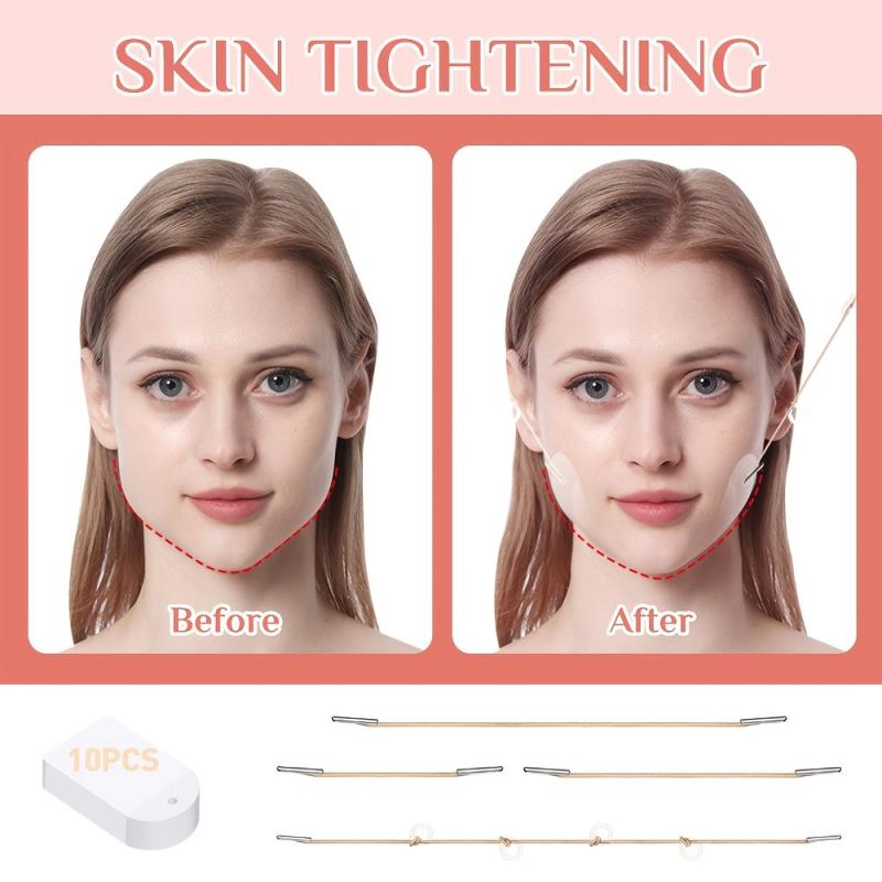 10Pcs Face Lift Sticker V shape Face Bands Double Chin Reducer