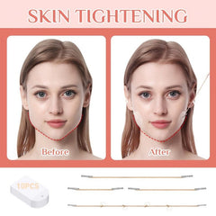 10Pcs Face Lift Sticker V shape Face Bands Double Chin Reducer
