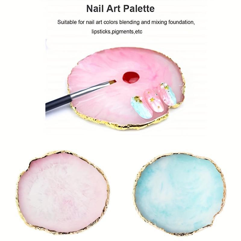 Resin Nail Art Palette Manicure Tool Polish Holder