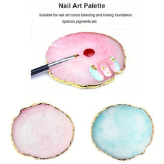 Resin Nail Art Palette Manicure Tool Polish Holder