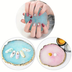 Resin Nail Art Palette Manicure Tool Polish Holder