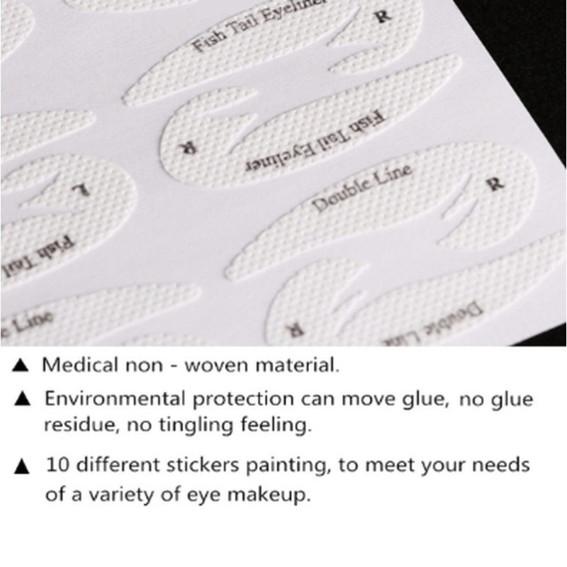 32 Pairs Eyeliner/Eyeshadow Stencils Kit for Perfect Eye Makeup