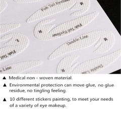 32 Pairs Eyeliner/Eyeshadow Stencils Kit for Perfect Eye Makeup