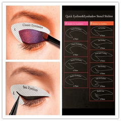 32 Pairs Eyeliner/Eyeshadow Stencils Kit for Perfect Eye Makeup