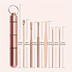 6pcs Stainless Steel Ear Picking Tool Set Ear Wax Remover Cleaner