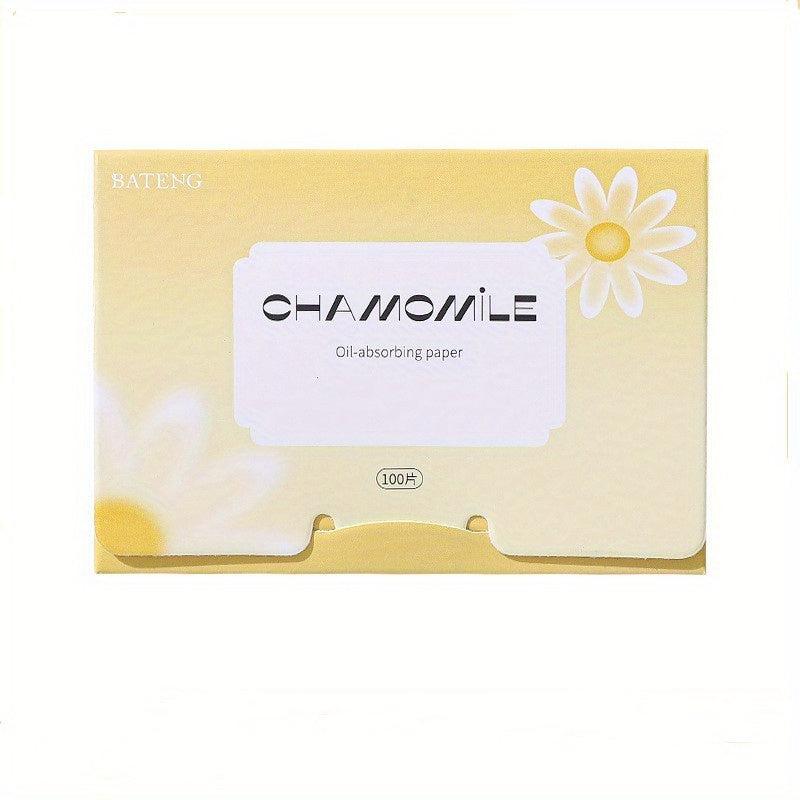 100 Bamboo Charcoal Absorbing Tissues Face Blotting Sheets for Skin Care