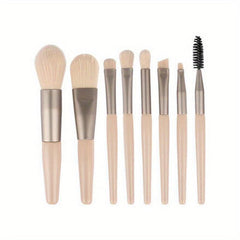 8pcs Makeup Brushes Set With Bag Travel Makeup Brush Kit