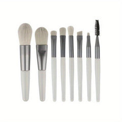 8pcs Makeup Brushes Set With Bag Travel Makeup Brush Kit