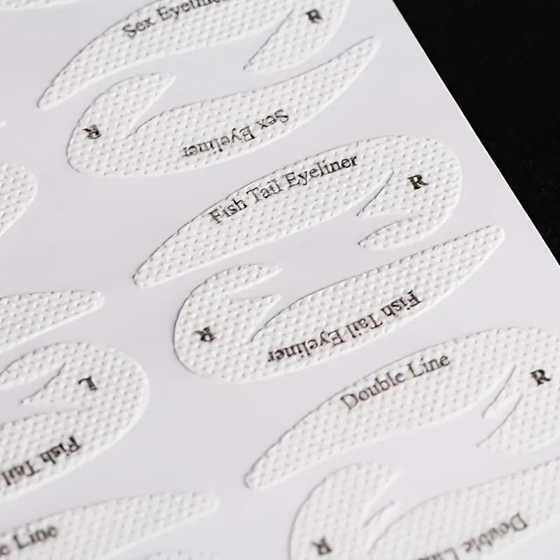 4 Cat Shape Eyeliner Eyeshadow Stencils Reusable Makeup Template Sticker