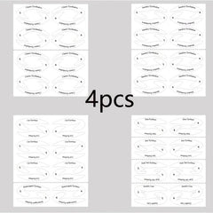 4 Cat Shape Eyeliner Eyeshadow Stencils Reusable Makeup Template Sticker