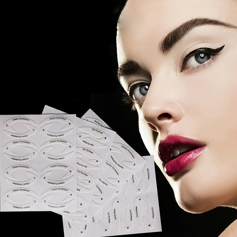 4 Cat Shape Eyeliner Eyeshadow Stencils Reusable Makeup Template Sticker