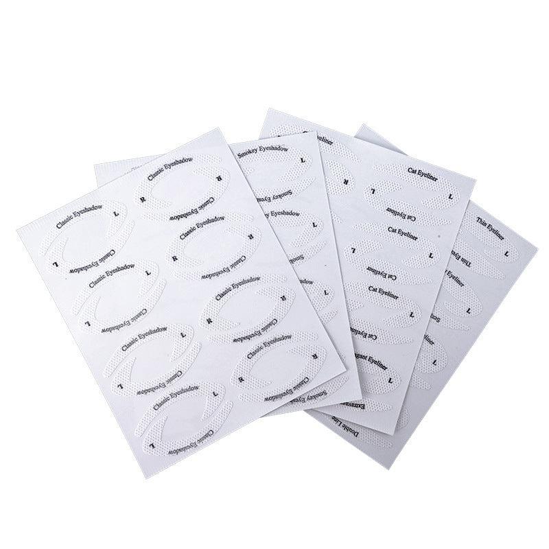 4 Cat Shape Eyeliner Eyeshadow Stencils Reusable Makeup Template Sticker