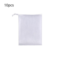 10pcs Exfoliating Mesh Soap Saver Pouch Bag Double Layer Foaming Pouch