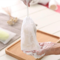 10pcs Exfoliating Mesh Soap Saver Pouch Bag Double Layer Foaming Pouch