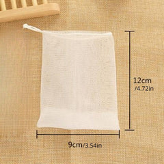 10pcs Exfoliating Mesh Soap Saver Pouch Bag Double Layer Foaming Pouch