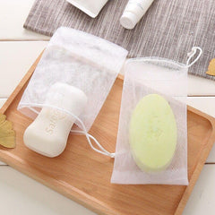 10pcs Exfoliating Mesh Soap Saver Pouch Bag Double Layer Foaming Pouch