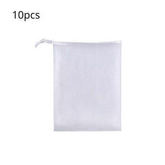 10pcs Exfoliating Mesh Soap Saver Pouch Bag Double Layer Foaming Pouch