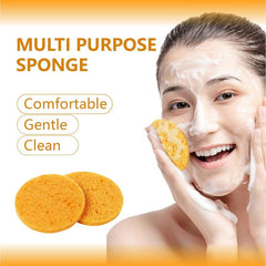 50 Pcs Compressed Facial Sponges 100% Natural Cellulose Face Sponge